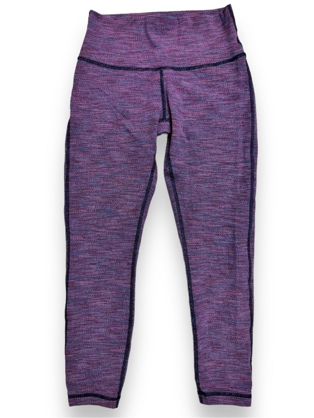 Lululemon Women's High Rise Crop Leggings Diamond Space Dye Magenta Size: 6